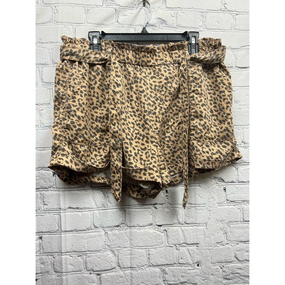 Aerie Womens Animal Print Camp Shorts Size XL - Picture 1 of 10